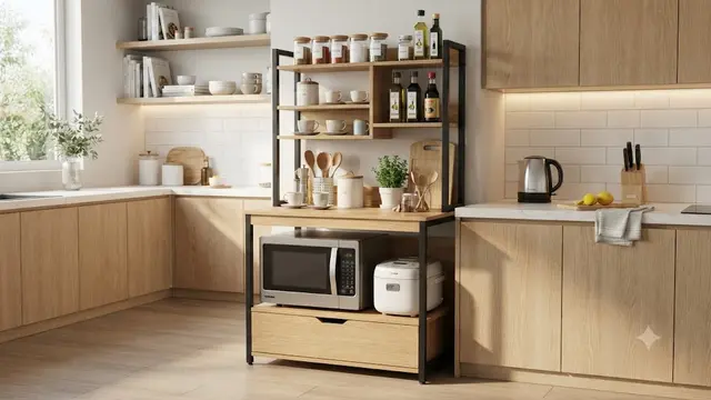 Inspirasi Rak Dapur Multifungsi