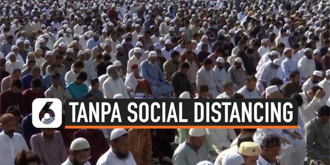 VIDEO: Salat Idul Fitri di Pakistan Berlangsung Tanpa Social Distancing