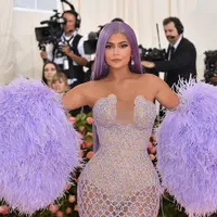 Kylie Jenner di karpet merah Met Gala 2019 Metropolitan Museum of Art, New York, Amerika, 6 Mei 2019. (ANGELA WEISS / AFP)