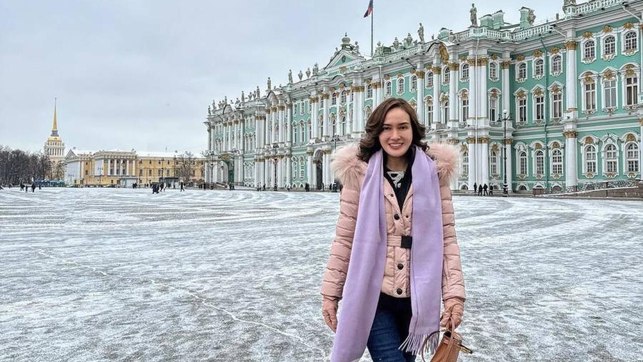 8 Foto Terbaru Shandy Aulia Saat Menikmati Liburan Musim Dingin di Moskow Rusia