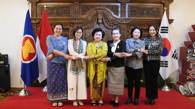Berkolaborasi dengan KBRI Seoul, Dharma Wanita Persatuan KBRI Seoul menyelenggarakan Coffee Morning pada tanggal 23 Februari 2023. (Dok KBRI Seoul)