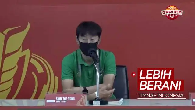 VIDEO: Shin Tae-yong Ingin Pemain Timnas Indonesia Tampil Lebih Berani Hadapi Chinese Taipei pada Leg II