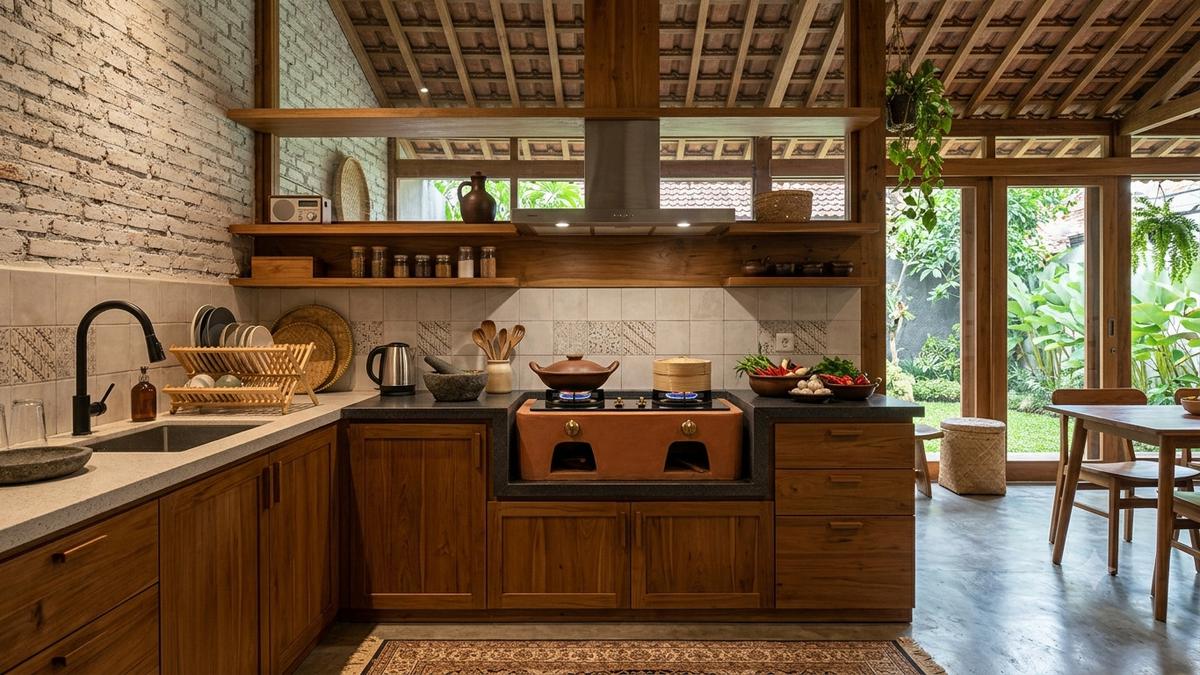 8 Ide Dapur Tema Pawon Jawa, Tampil Modern Minimalis Ala Tradisional