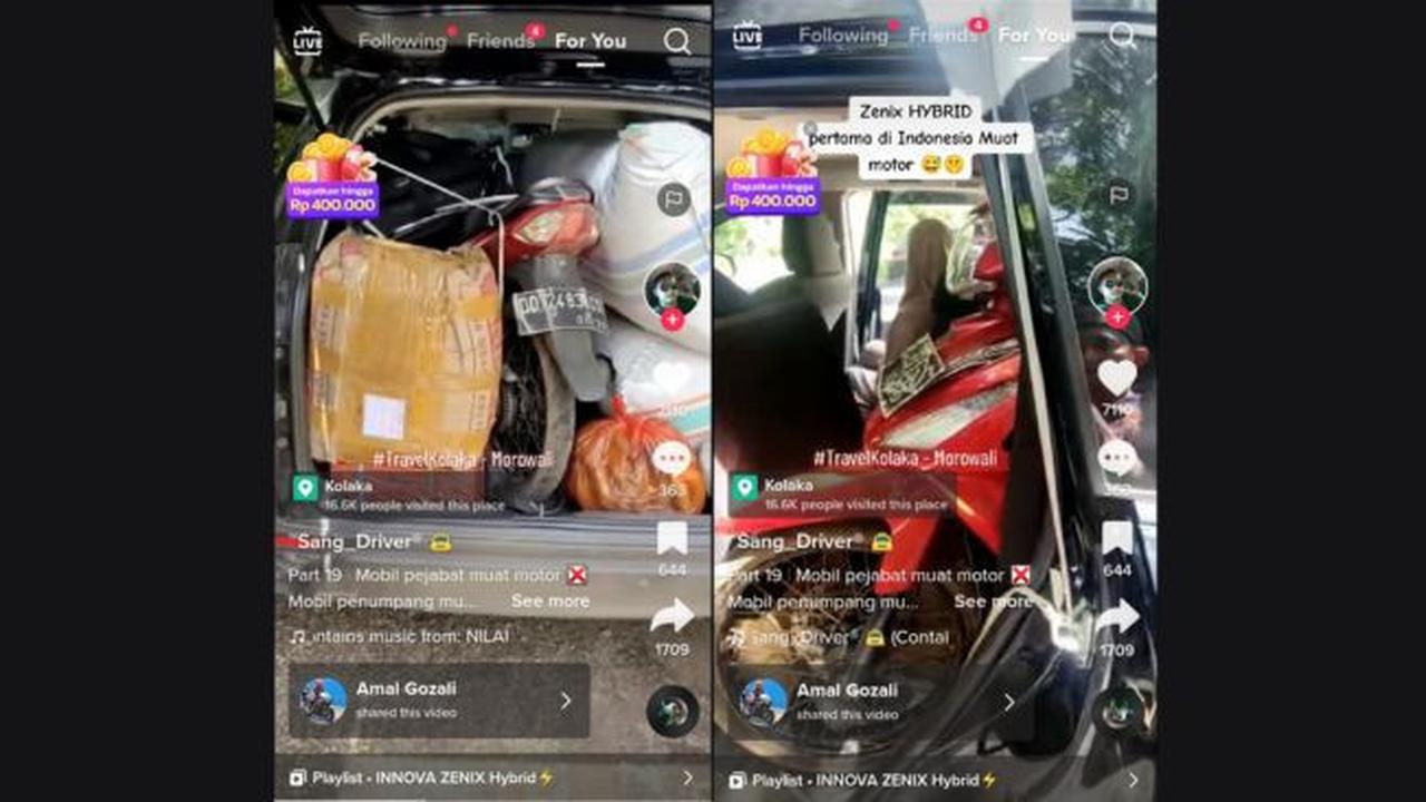 Toyota Kijang Innova Zenix Hybrid ini Dipakai Untuk Angkut Motor