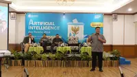 Platform Cakradata menggelar talkshow bertajuk “Artificial Intelligence (AI) dan Pemilu 2024 di Grand Hotel Sahid Jaya, Jakarta Pusat, Rabu (18/10/2023). (Foto: Istimewa)