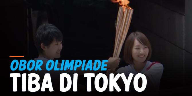 VIDEO: Meriah! Detik-Detik Obor Olimpiade Tiba di Kota Tokyo