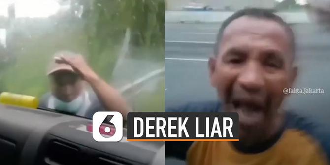 VIDEO: Viral Truk Alami Mogok Dipaksa Gunakan Derek Liar