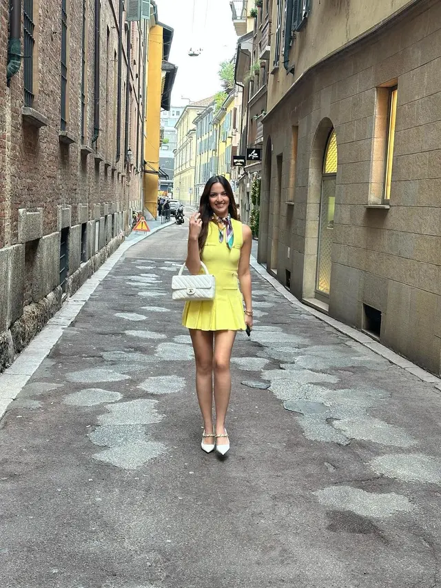 Nia Ramadhani di kota Milan (Instagram/ramadhaniabakrie)