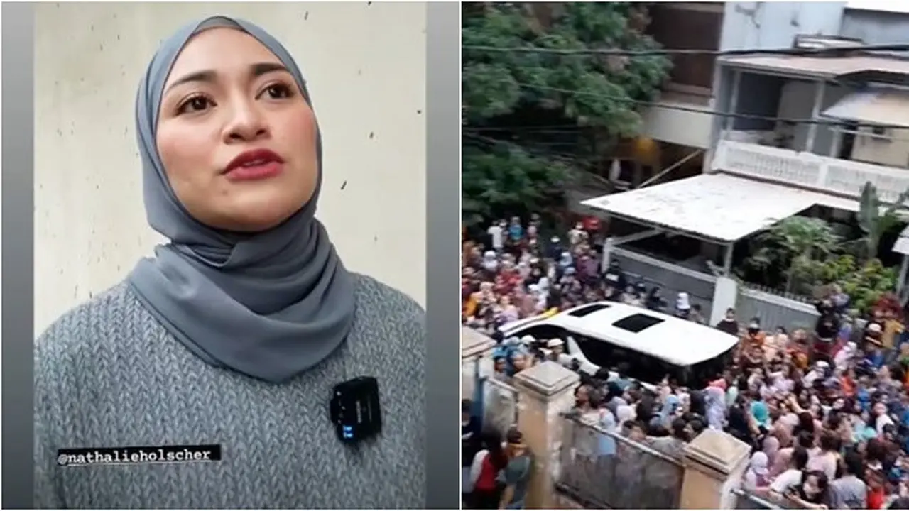 6 Potret Antusias Warga saat Nathalie Holscher Datangi Rumah Tiko, Ramai Padat