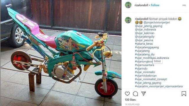 7 Potret Modifikasi Roda Sepeda Motor Ini Bikin Tepuk Jidat