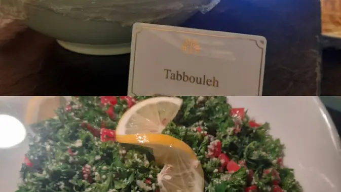 <p>Salad Tabbouleh di HUT ke-93 Arab Saudi, Jakarta. </p>