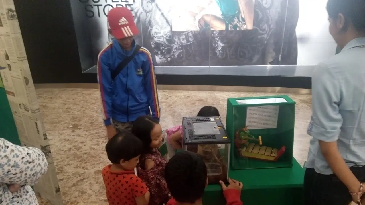 pameran kodok koleksi dari museum kolong tangga