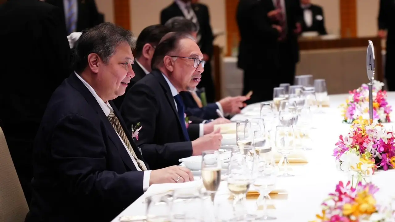 Menteri Koordinator Bidang Perekonomian Airlangga Hartarto menghadiri Nikkei Forum 2024 di Tokyo, Jepang (Istimewa)