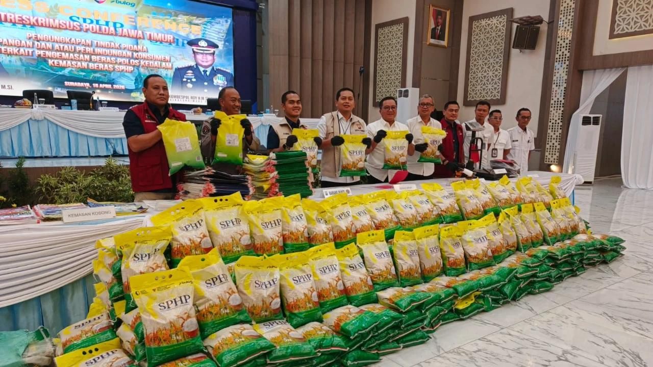 400 Karung Beras SPHP Palsu Gagal Edar di Probolinggo, Pelaku Utama Diciduk