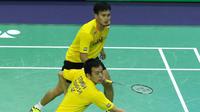 Mohammad Ahsan/Hendra Setiawan, lolos ke semifinal Prancis Terbuka 2015 seusai menundukkan ganda China Taipeh, Chen Hung Ling/Wang Chi-Lin.