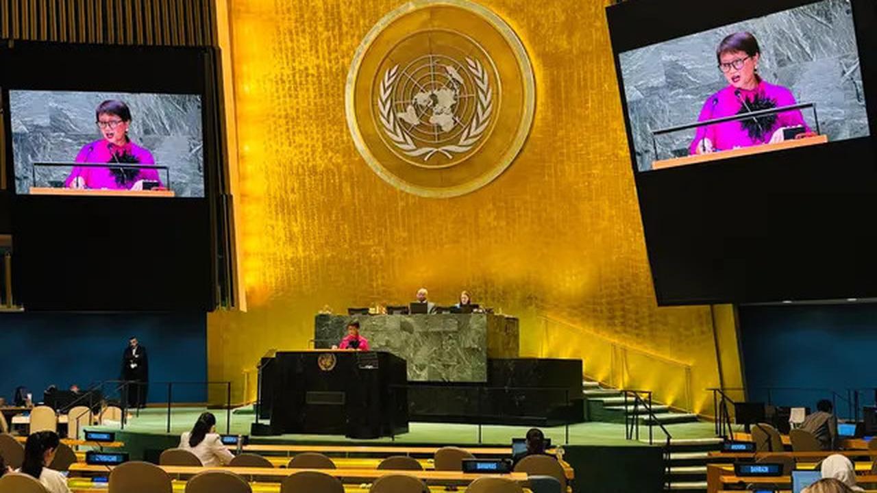 Pidato Retno Marsudi di Sidang Majelis Umum PBB: Indonesia Tak Bisa Diam Melihat Ketidakadilan di Palestina