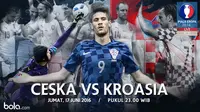 Eropa 2016 Ceska Vs Kroasia (Bola.com/Adreanus Titus)