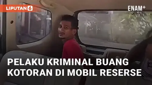 VIDEO: Ngakak, Pelaku Kriminal Buang Kotoran di Mobil Reserse Saat Tertangkap
