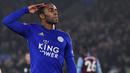 5. Ricardo Pereira (Leicester City) - Ricardo Pereira bergabung dengan Leicester City pada musim 2018/19. Pemain berusia 26 tahun ini tidak perlu waktu lama untuk beradaptasi dan menunjukan kemampuannya bersama Leicester di Liga Inggris. (AFP/Oli Scarff)