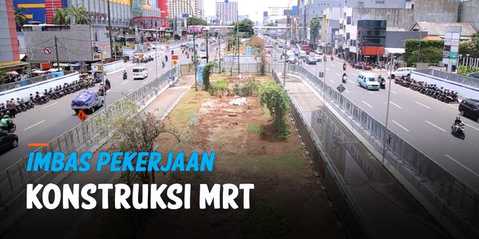 VIDEO: Ratusan Pohon Ditebang Imbas Pekerjaan Konstruksi MRT di Stasiun Glodok dan Stasiun Kota