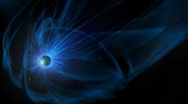 Magnetosfer adalah area luas yang mengelilingi Bumi yang diproduksi dari medan magnet Bumi.