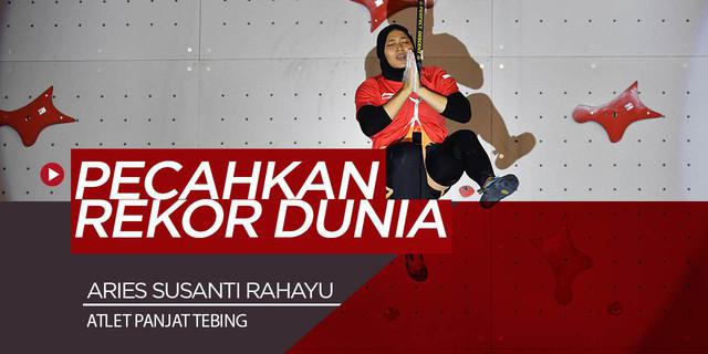 VIDEO: Momen Membanggakan Saat Aries Susanti Pecahkan Rekor Dunia Panjat Tebing