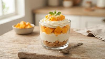 Resep Dessert Cup Mangga Keju, Lembut dan Creamy dengan Rasa Manis Segar
