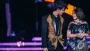  Aliando Syarief dan Prilly Latuconsina ikut memeriahkan HUT Indosiar ke-20,   Studio Emtek City, Jakarta, Minggu (11/1/2015). (Liputan6.com/Faizal Fanani)