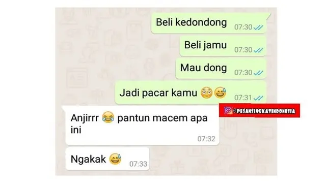 Percakapan Terlanjur Pantun Ini Bikin Ketawa Ngakak