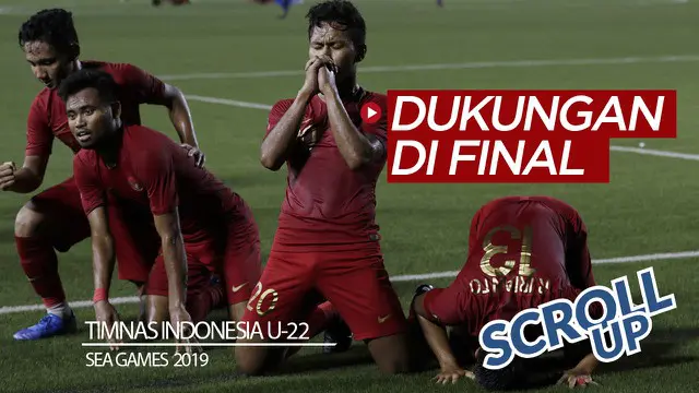 Berita video Scroll Up kali ini membahas perjuangan Timnas Indonesia U-22 yang akhirnya mencapai babak final sepak bola putra SEA Games 2019 yang mendapat dukungan dari para warganet.