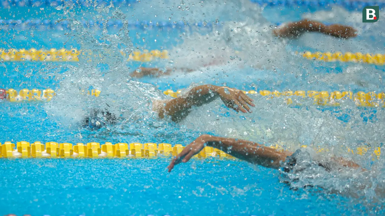 Foto: Jason Donovan Menangkan Adu Cepat 50 Meter Gaya Bebas Putra di Kejurnas Akuatik 2026
