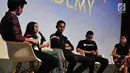 Sejumlah mentor saat meberi penjelasan tentang materi Citizen Journalist Academy Energi Muda Pertamina, Jakarta, Kamis (27/7). (Liputan6.com/Helmi Afandi)