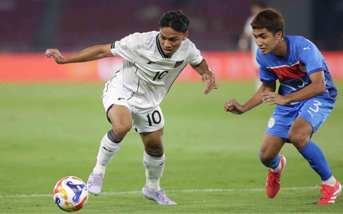 FOTO: Garuda Muda Menang Tipis atas Filipina, Tiket Semifinal Makin Dekat