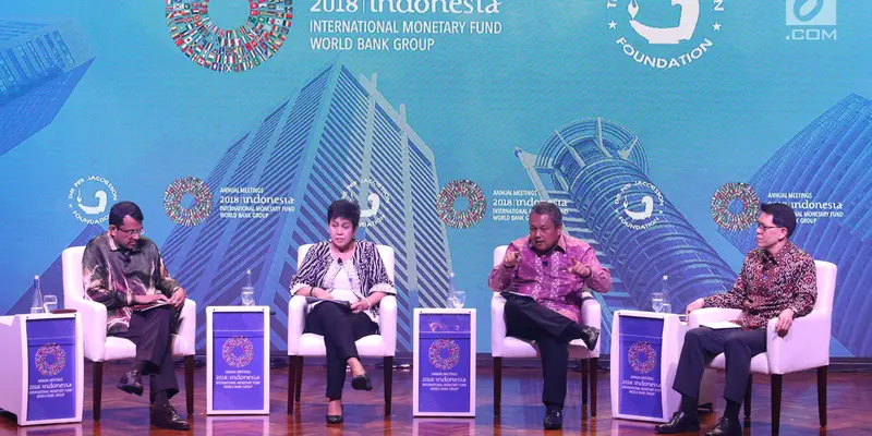 4 Gubernur Bank Bahas Kebijakan Moneter di Pertemuan IMF-WB 2018