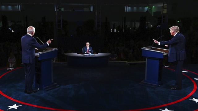 FOTO: Debat Perdana Calon Presiden Amerika Serikat