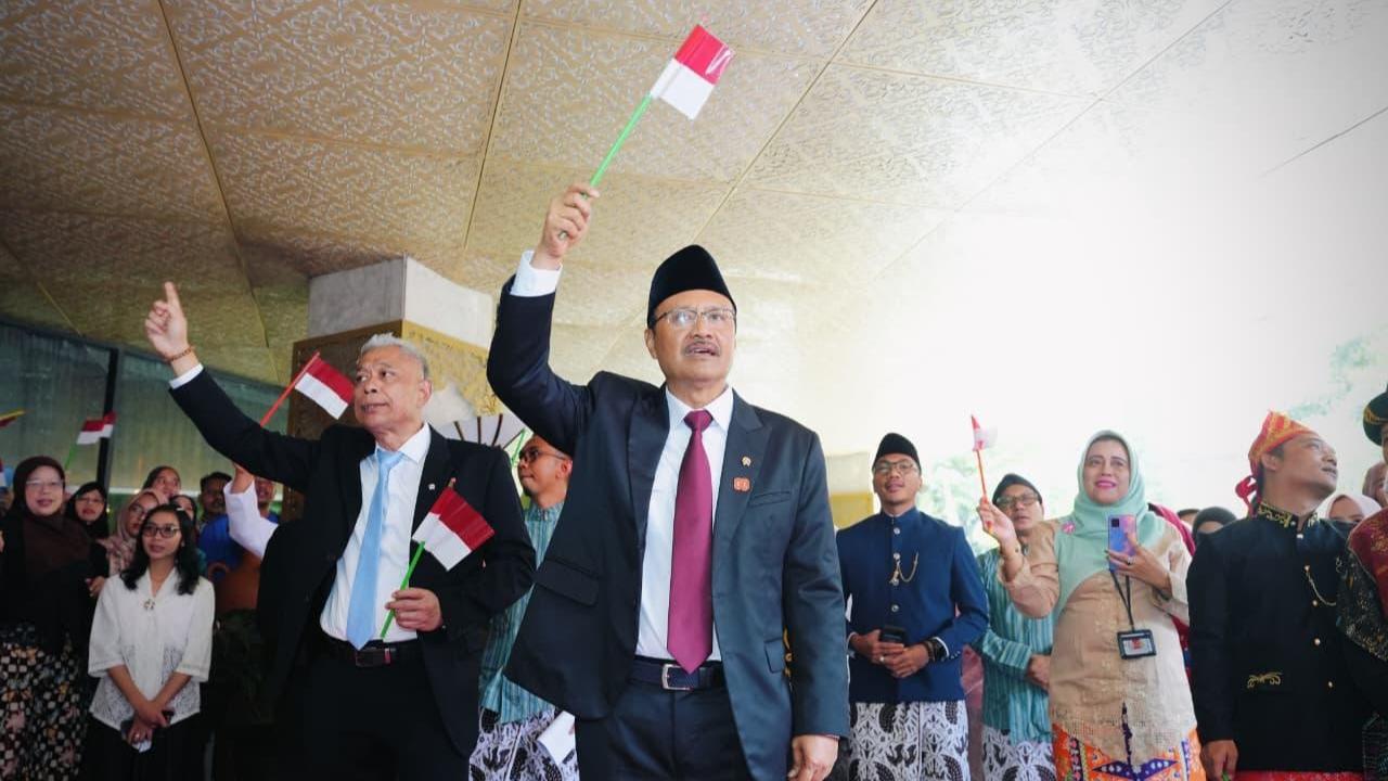 Kementerian Sosial menggelar tasyakuran HUT ke-80 RI