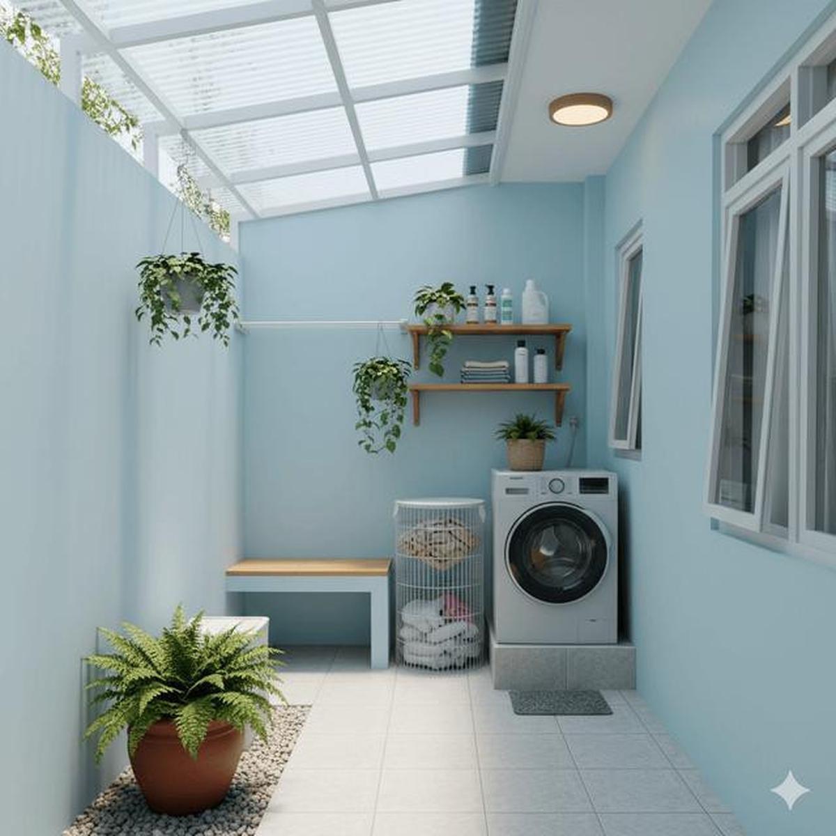 7 Desain Teras Rumah Sempit Muat untuk Usaha Laundry, Solusi Bisnis Rumahan Efisien