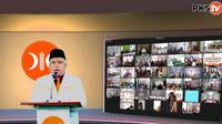 Irwan Setiawan, Ketua PKS Jatim melantik 367 Anggota Pelopor secara daring. (Istimewa).