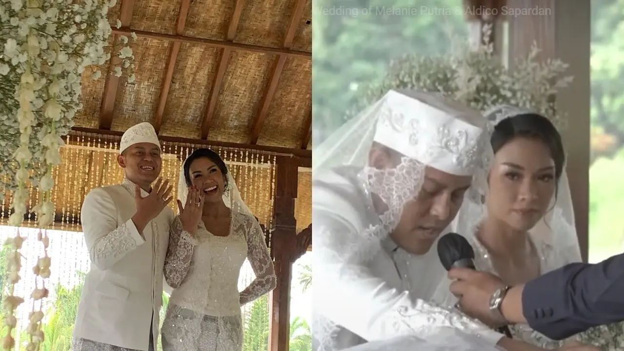 Pernikahan Melanie Putria dan Aldico Sapardan