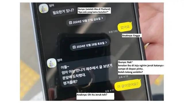 4 Pesan Terakhir Penumpang Jeju Air Bikin Haru, Jadi Ucapan Perpisahan ke Keluarga