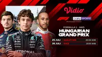 Streaming Formula 1 AWS Hungarian Grand Prix: Persaingan Sebelum Jeda Musim Panas di Vidio