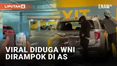 Insiden perampokan viral di media sosial. Narasi yang beredar menyebut perampokan dialami WNI di Amerika Serikat. Terekam dua perampok menggasak sejumlah tas dari dalam mobil korban.