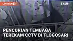 Beredar video rekaman CCTV berisikan aksi pencurian tembaga. Aksi tersebut terekam pada Rabu (15/5/2024) pagi di Nogososro, Tlogosari