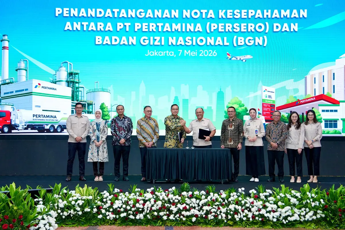 Pertamina Gandeng Badan Gizi Nasional Olah Minyak Jelantah Jadi Bahan Bakar Pesawat Ramah Lingkungan