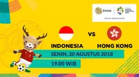 Jadwal sepak bola putra Asian Games 2018, Indonesia vs Hong Kong. (Bola.com/Dody Iryawan)