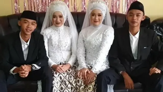 Kisah Pasangan Kembar Tinggal Serumah Usai Menikah, Tak Takut Istri Tertukar