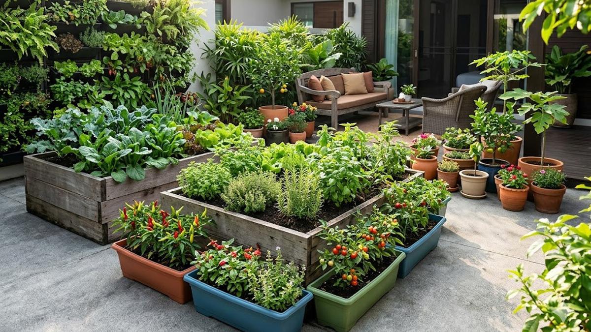 Cara Menata Halaman Cor agar Tetap Bisa Digunakan untuk Berkebun, Solusi Hijau di Lahan Terbatas