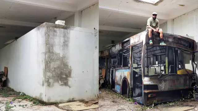 Karya Seniman Grafiti Ini Nampak Sangat Nyata, 6 Hasilnya Bikin Takjub. (Sumber: Instagram/odeith)