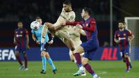 Barcelona meraih kemenangan 2-1 atas FC Porto pada laga kelima Grup H Liga Champions musim ini di Estadi Ol&iacute;mpic Llu&iacute;s Companys, Barcelona, Rabu (29/11/2023) dini hari WIB. Berkat hasil positif itu, Barca dipastikan melenggang ke-16 besar. (AP Photo/Joan Monfort)