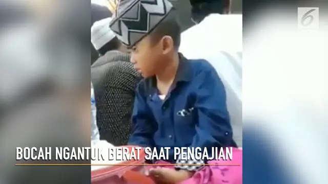 VIDEO: Rekaman Bocah Ngantuk Saat Mengaji